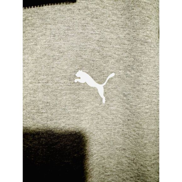PUMA Men's Full-Zip Performance Jacket – Gray &‎ White – Size L - Picture 4 of 5